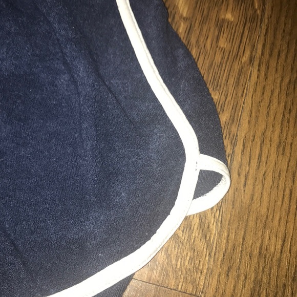 dark navy blue 90’s lounge shorts from Garage - Picture 2 of 5